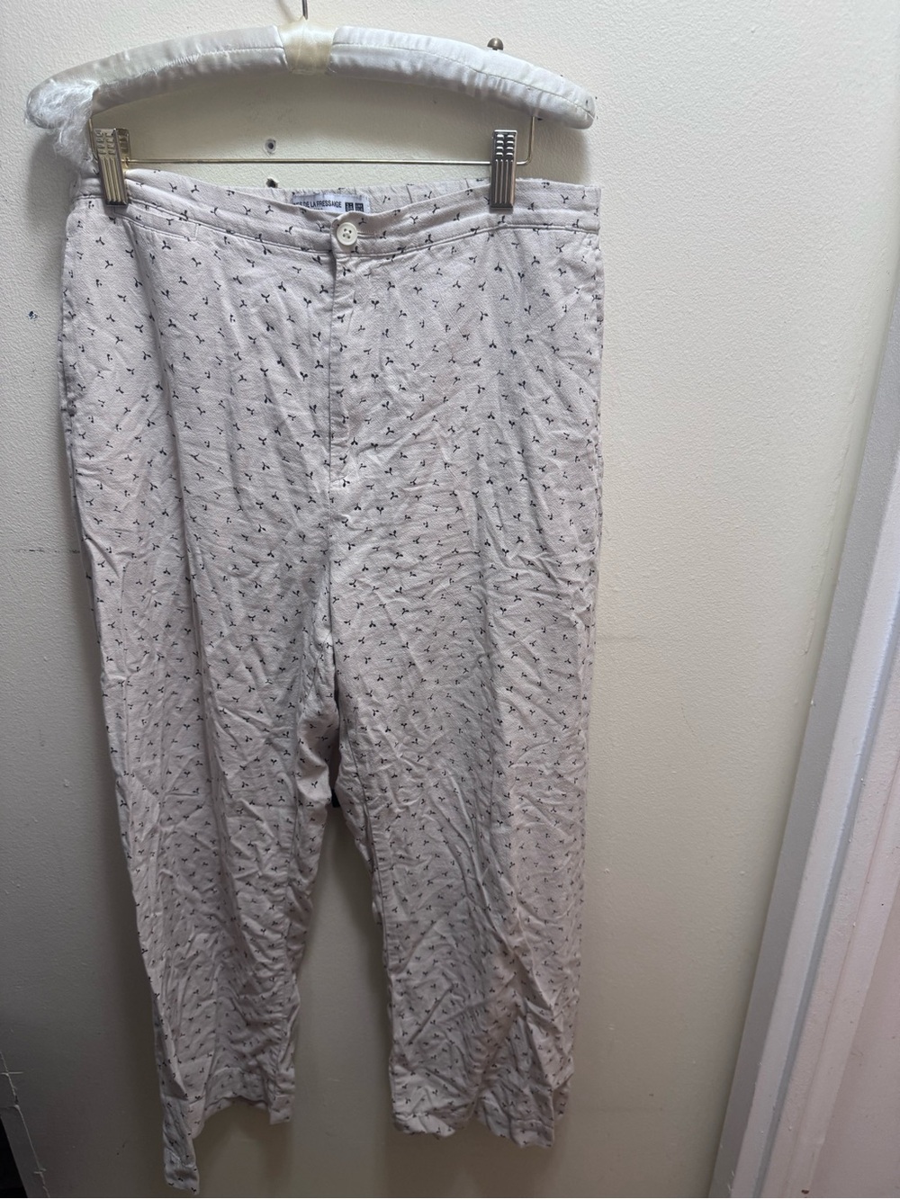 Ines de la Fressange Paris x Uniqlo linen blend pants size medium
